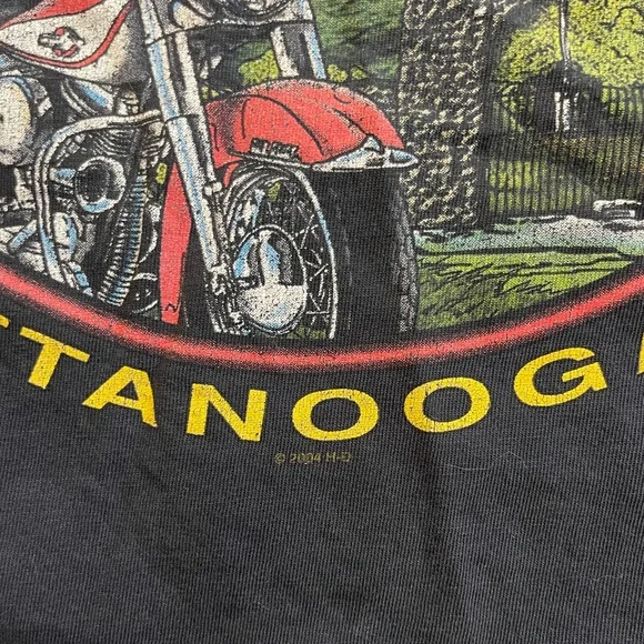 Y2k Vintage Sleeveless Harley Davidson Cut Off T Shirt - Picture 4 of 10